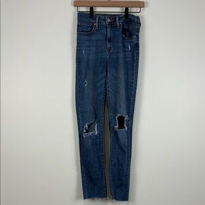 Levi’s Women’s 27 Distressed Jeans High Rise Skinny Denim